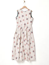 Emerald Motel 総柄 スリーブレスチロリアンワンピース