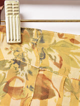 花柄 フロントボタンスカート