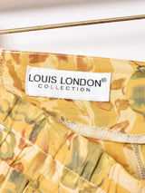 花柄 フロントボタンスカート