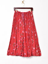 花柄 インド綿スカート