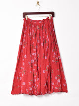 花柄 インド綿スカート