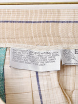 アメリカ製 チェック リネンスカート