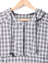 チェック アノラックパーカー