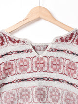 総柄 織り トップス