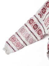 総柄 織り トップス