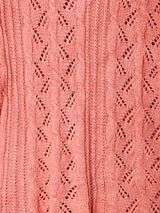 透かし編み 半袖セーター