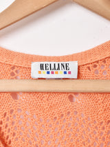 Vネック 透かし編みセーター