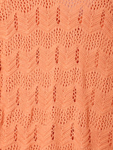 Vネック 透かし編みセーター