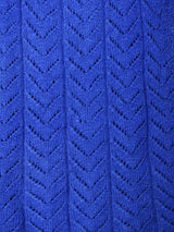 スクエアネック 透かし編み ニットベスト