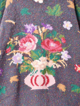 フラワーデザイン ミックスセーター