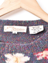 フラワーデザイン ミックスセーター