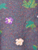 フラワーデザイン ミックスセーター