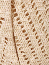 Vネック 長袖 クロシェトップス