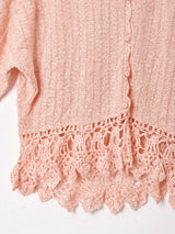 クロシェカラー カーディガン