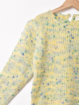 パワーショルダー ネップセーター