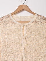 クロシェカーディガン