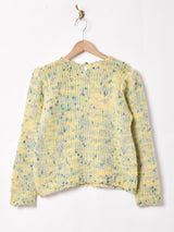 パワーショルダー ネップセーター