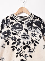 フラワーデザイン セーター