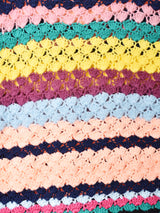 マルチボーダー クロシェニットべスト