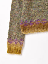 ネックデザイン モヘア セーター