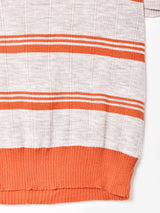 ボーダー 半袖セーター