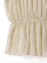 【4色展開】Meridian シアー ラメキャミソール