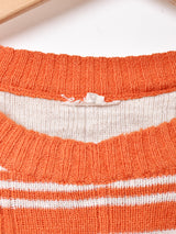 ボーダー 半袖セーター