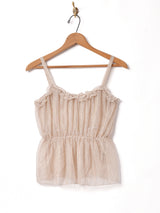 【4色展開】Meridian シアー ラメキャミソール