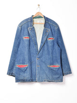 ビッグシルエット チロリアンデニムジャケット