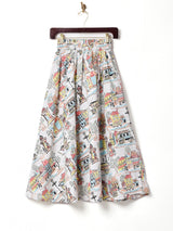 Emerald Motel 総柄 フレアスカート