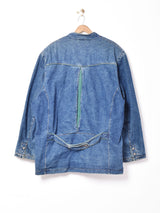 ビッグシルエット チロリアンデニムジャケット
