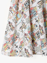 Emerald Motel 総柄 フレアスカート