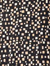 スクエア柄 長袖シアーシャツ