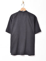 【3色展開】Backers ピーチスキン バンドカラー半袖シャツ