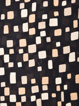 スクエア柄 長袖シアーシャツ