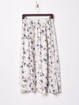 花柄 フレアスカート