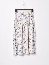 花柄 フレアスカート