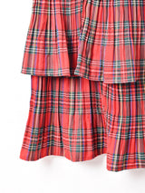 【2色展開】Meridian チェック ラッフルスカート