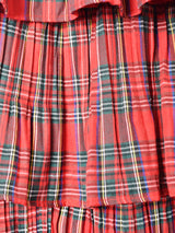 【2色展開】Meridian チェック ラッフルスカート