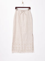 フリンジリネンスカート