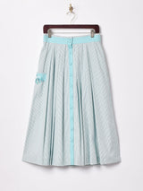 ストライプ フレアスカート