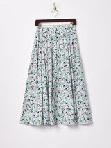 総柄 フロントオープンスカート