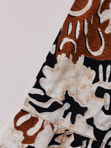 総柄 ティアードスカート