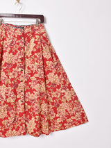 花柄 フレアスカート