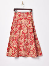 花柄 フレアスカート