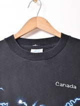 オオカミ 両面プリント Tシャツ