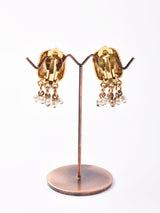 ビジュー スクエアイヤリング