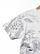アメリカ製 海中 転写プリント Tシャツ
