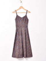 【2色展開】Meridian 小花柄 コーデュロイ キャミソールワンピース