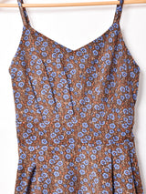 【2色展開】Meridian 小花柄 コーデュロイ キャミソールワンピース